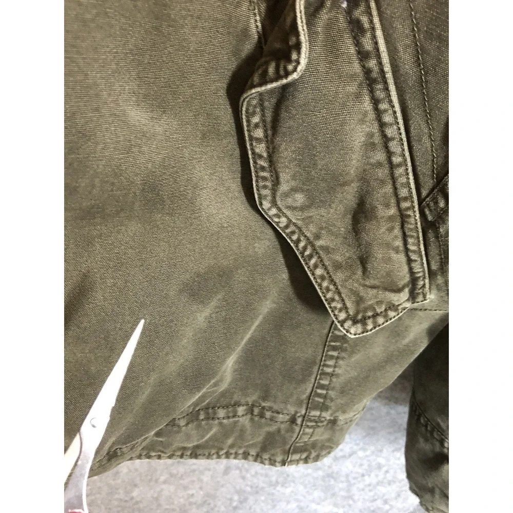 Vintage Levi's Jacket Large Green Cotton Sherpa Lined Utility Cargo Military